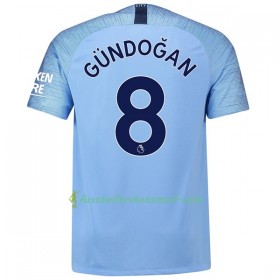 Günstige Fußballtrikots Manchester City Gundogan 8 2018-2019 Kurzarm Heimtrikotsatz kaufen